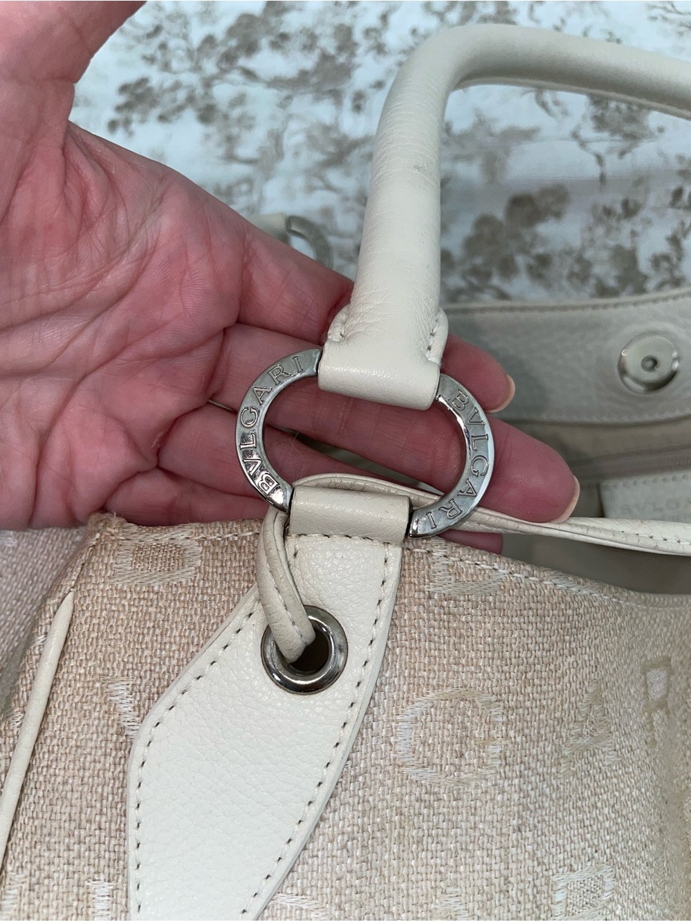 Bulgari Logo Drawstring Tote - Picture 7 of 16